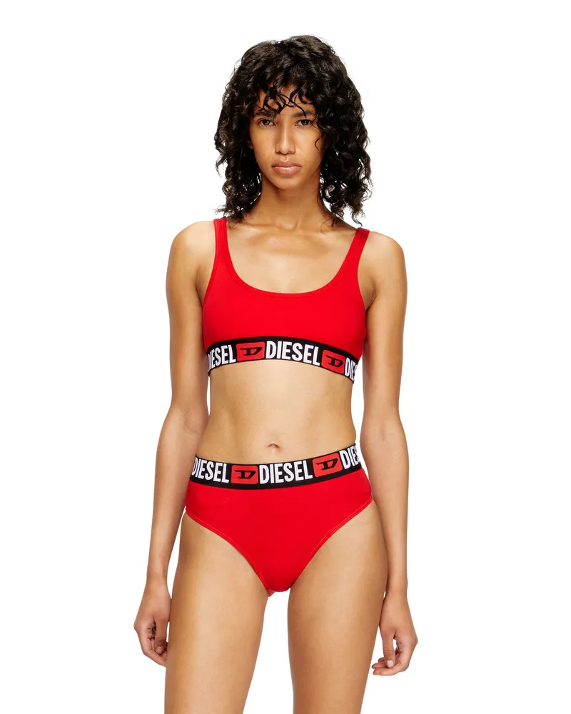 Diesel Bralette mit Logoband - BHs - Damen - Rot Rot