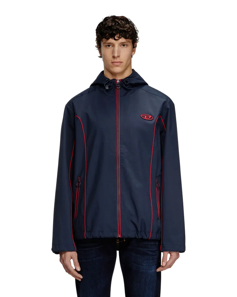 Diesel Windjacke mit Kontrastpaspelierung - Jacken - Herren - Blau Blau