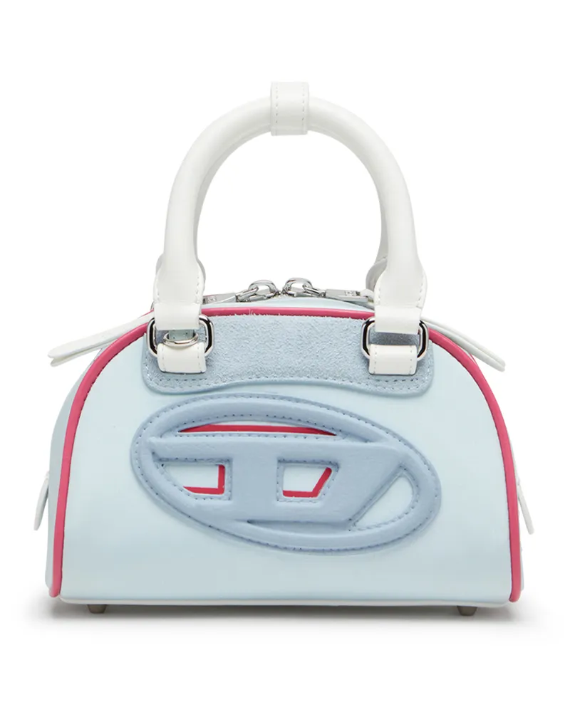 Diesel 1DR Dome-Colourblock-Mini-Bowling-Tasche - Schultertaschen - Damen - Blau Blau