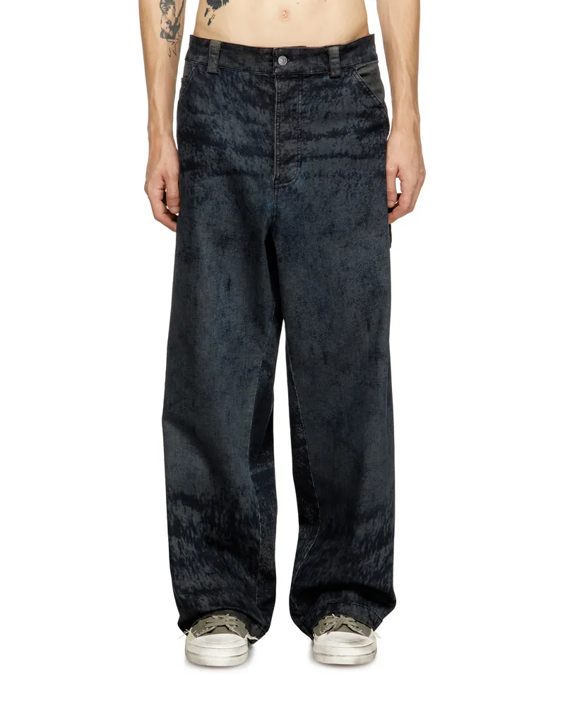 Diesel Utility-Hosen aus Baumwollmischung - Hosen - Herren - Schwarz Schwarz