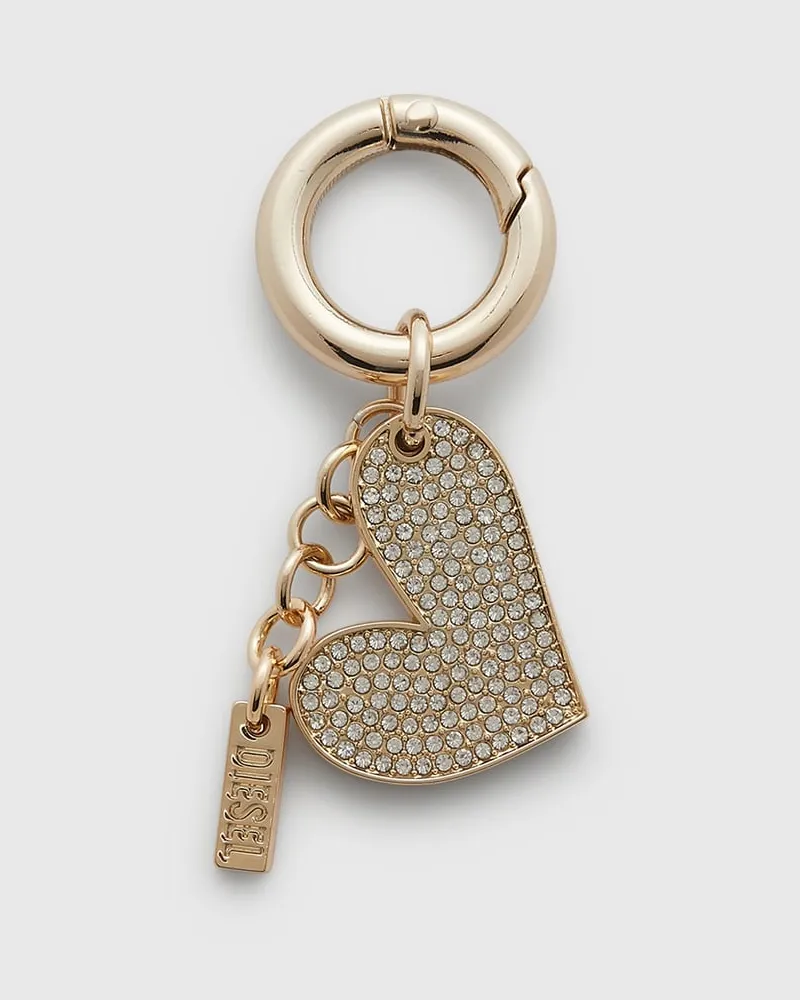 Diesel Metallherz-Anhänger mit Strasssteinen - Charms und Schlüsselanhänger - Damen - Gold Gold