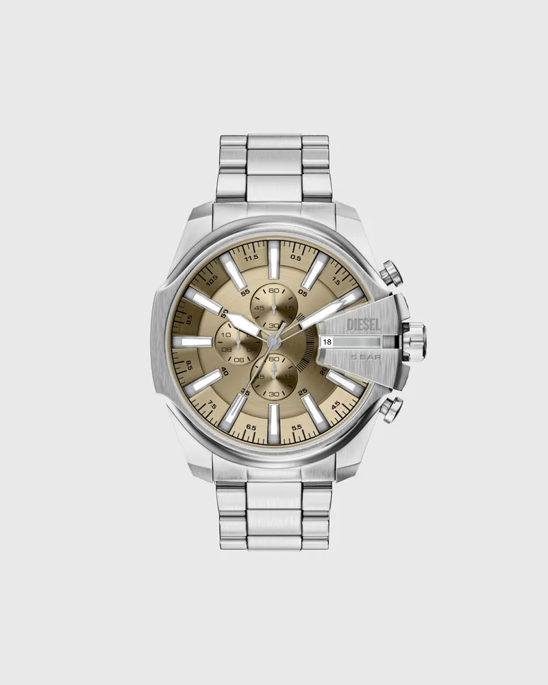 Diesel Mega Chief Slim Edelstahl-Uhr - Uhren - Herren - Silber Silber