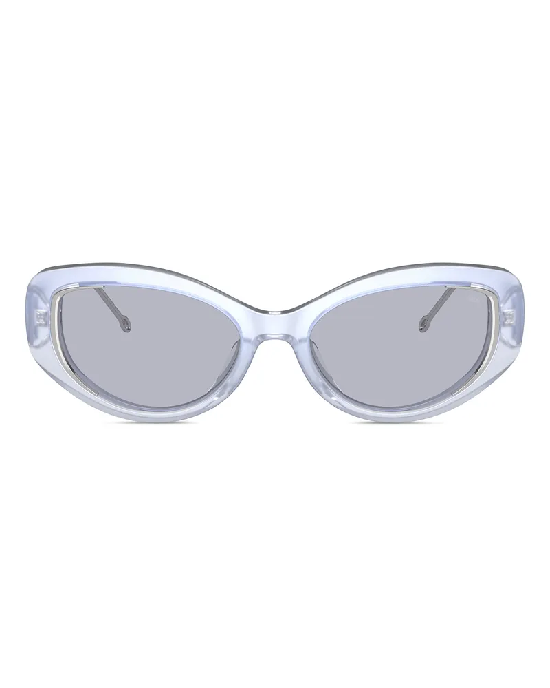 Diesel Softer Katzenaugen-Style Brille - Sonnenbrille - Unisex - Grau Grau