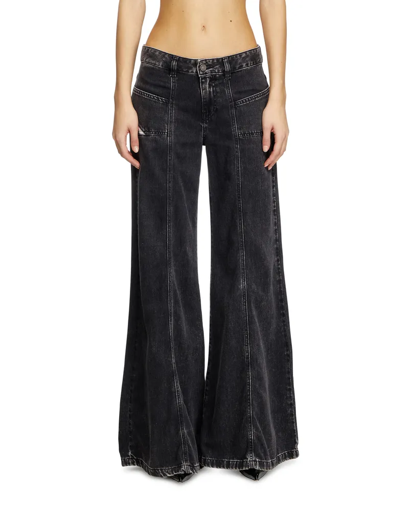 Diesel Flare Jeans - D-Akii - Jeans - Damen - Schwarz Schwarz