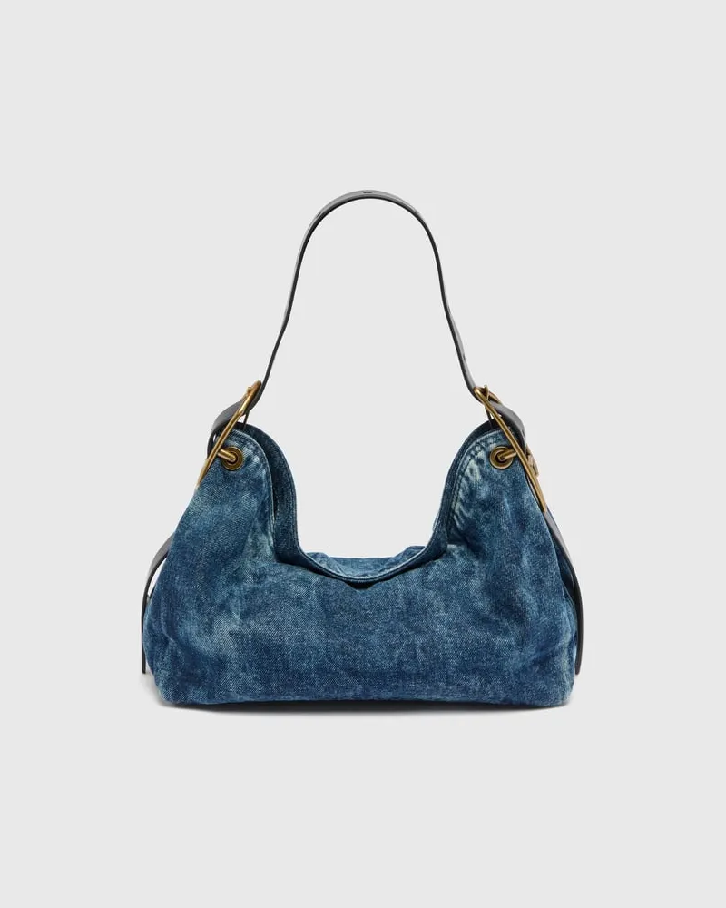 Diesel D-Line-Denim Schultertasche - Schultertaschen - Damen - Blau Blau