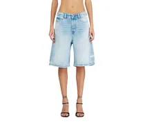 Shorts aus Destroyed-Denim - Kurze Hosen - Damen - Blau