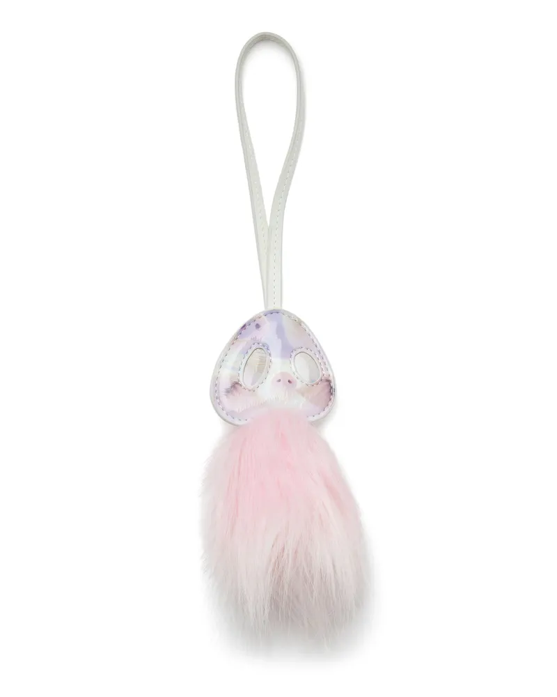 Diesel Schweinenasen-Taschenanhänger mit flauschigem Detail - Charms und Schlüsselanhänger - Damen - Rosa Rosa
