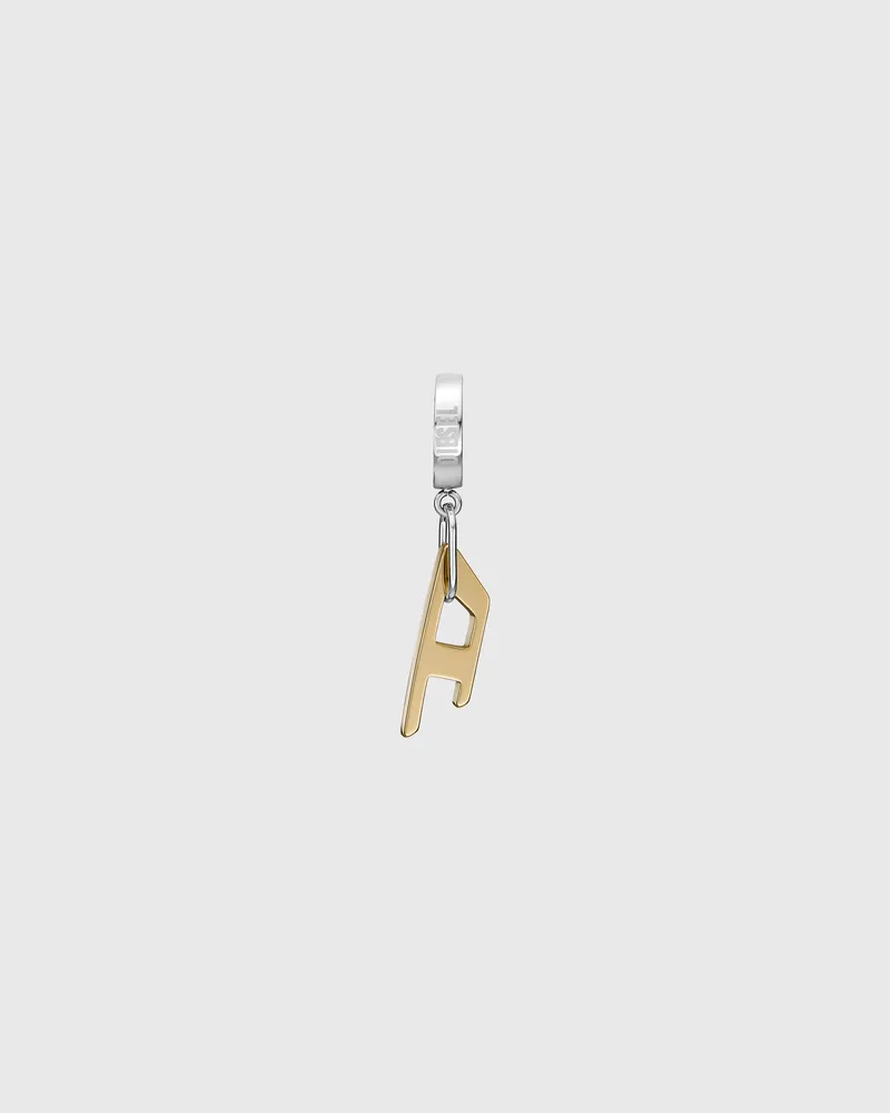 Diesel Zweifarbiger Edelstahl-Ohrring - Ohrringe - Unisex - Gold Gold