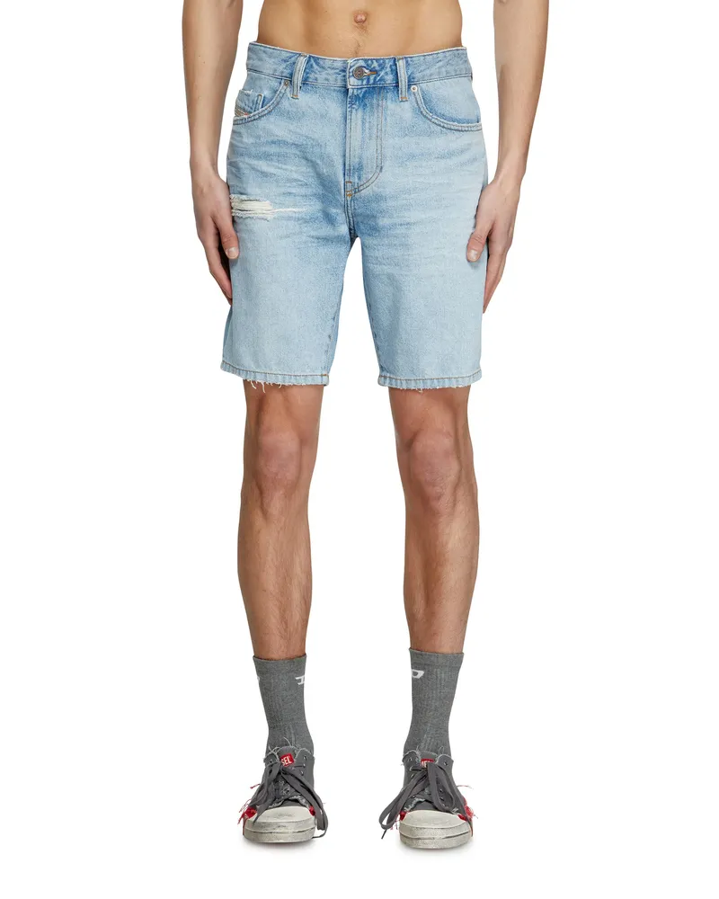 Diesel Schmal geschnittene Shorts aus Denim - Denim Kurze Hose - Herren - Blau Blau