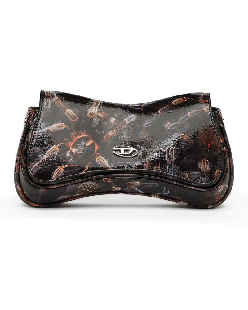 Diesel Play-Glänzende Clutch mit Print - Abendtaschen - Damen - Bunt Bunt