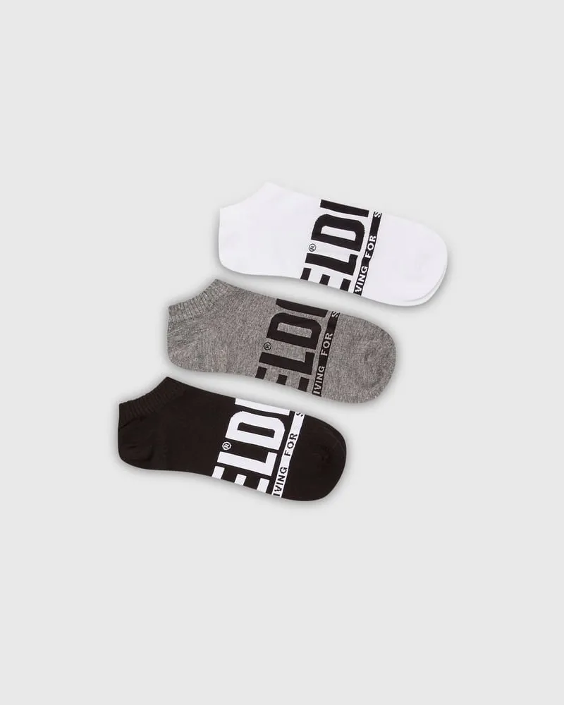 Diesel Low-Cut-Socken mit Logo im Dreierpack - Socken - Herren - Bunt Bunt
