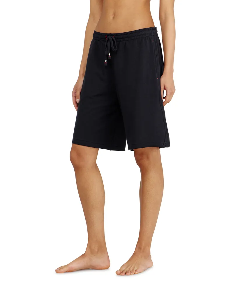 Diesel Aufgeraute Sweatshorts mit offenen Säumen - Hosen - Damen - Schwarz Schwarz