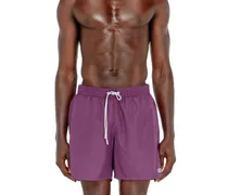 Badeshorts mit metallischem Oval D Logo - Badeshorts - Herren - Violett