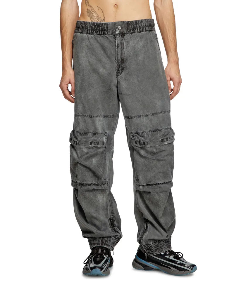 Diesel Cargo-Hose aus Baumwolltwill - Hosen - Grau