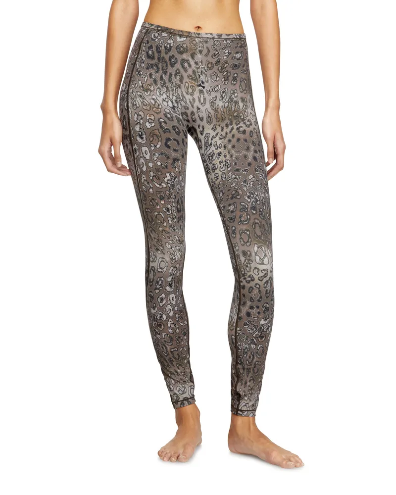 Diesel Nylon-Leggings mit Leopardenmuster - Hosen - Damen - Braun Braun