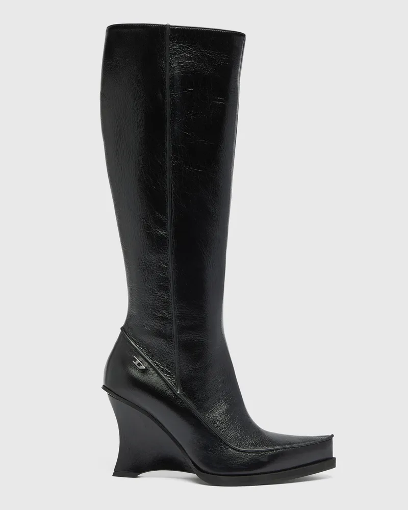 Diesel D-Lucette-Kniehohe Stiefel aus Leder - Stiefel - Damen 