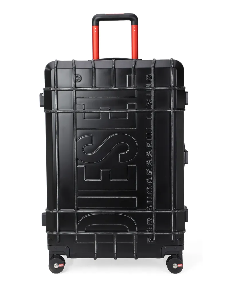 Diesel Robuster Koffer Größe L - Handgepäck Koffer - Unisex - Schwarz Schwarz