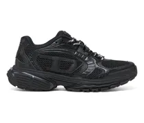 S-Pro-V-Dense-Einfarbige Sneakers aus Mesh mit Oval D-Logo - Sneakers - Damen - Schwarz