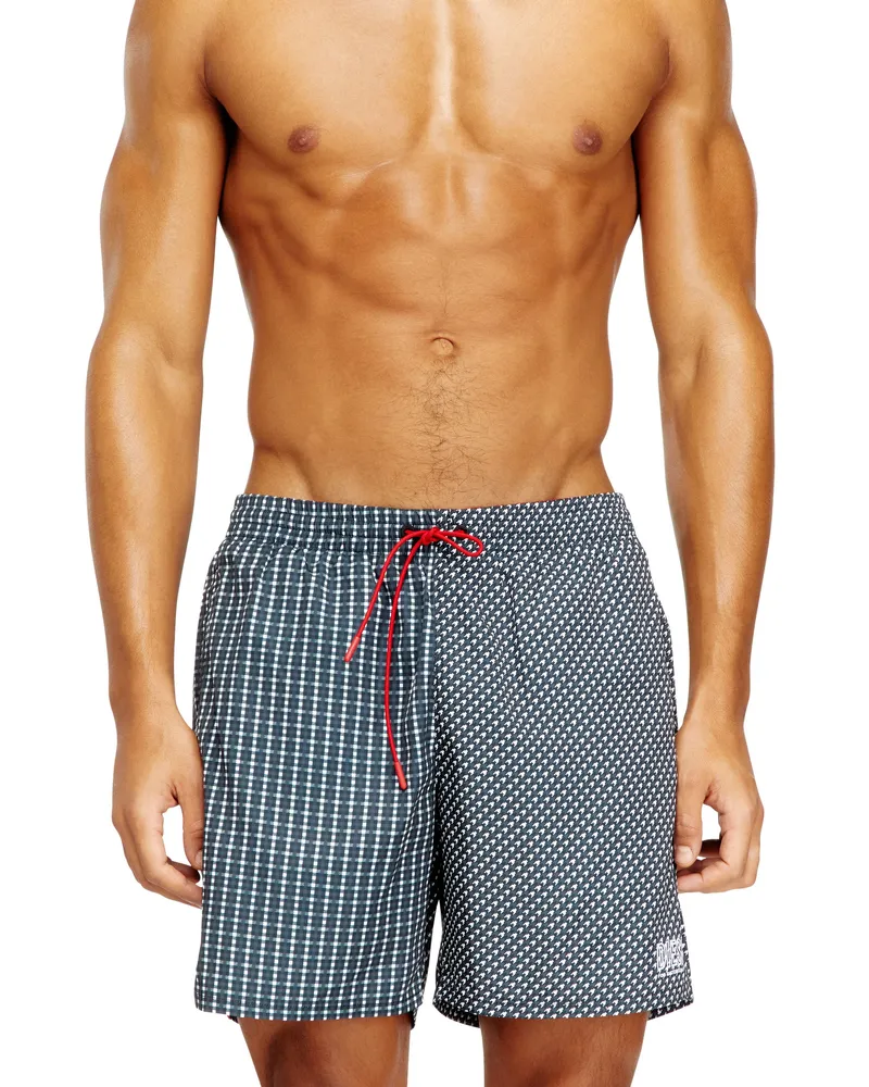 Diesel Badeshorts mit gemischten Mustern - Badeshorts - Herren - Blau Blau