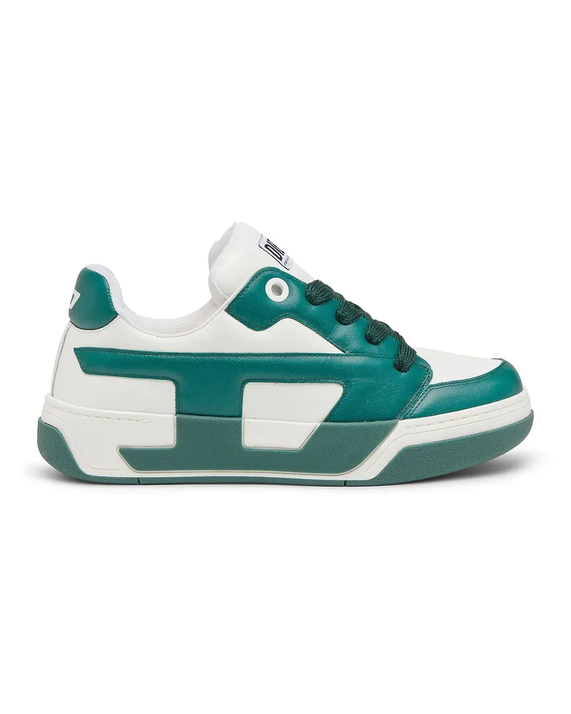 Diesel D-Ollie-Sneakers aus Leder im Colour-Block-Design - Sneakers - Herren - Weiss Weiss