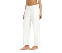 Aufgeraute Sweathose mit offenen Säumen - Hosen - Damen - Weiss