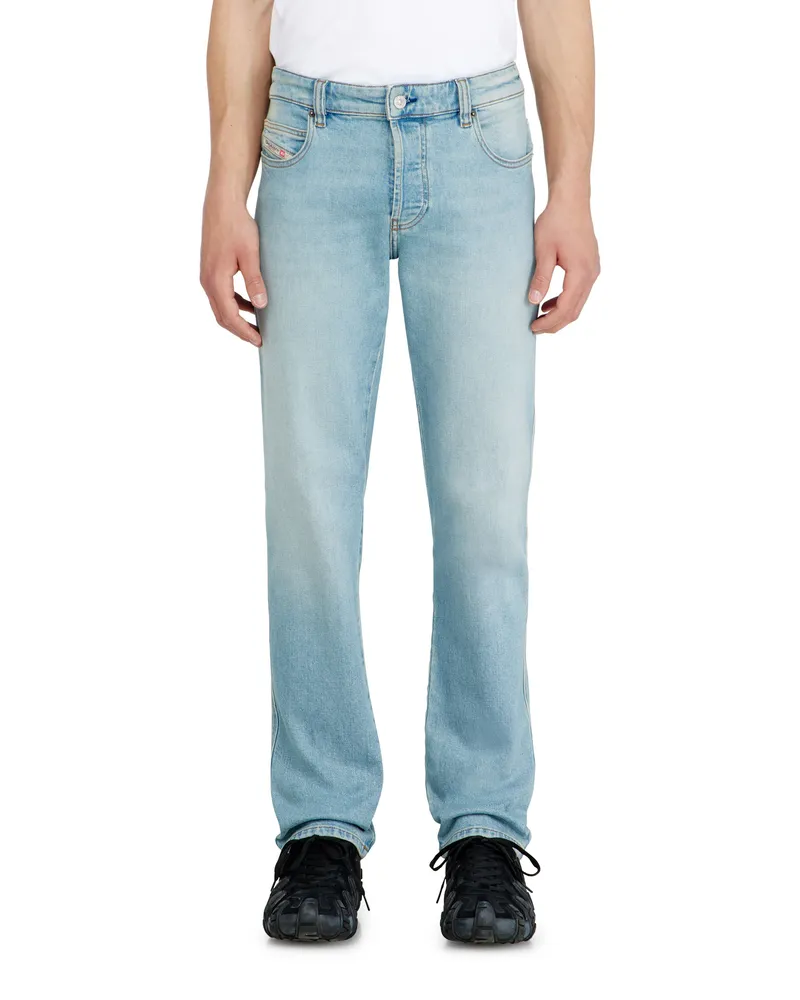 Diesel Slim Jeans Regular Waist 1993 D-Vyl, Hellblau, Knopfverschluss Blau