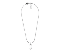 Edelstahlkette mit Anhänger - Halsketten - Unisex - Silber
