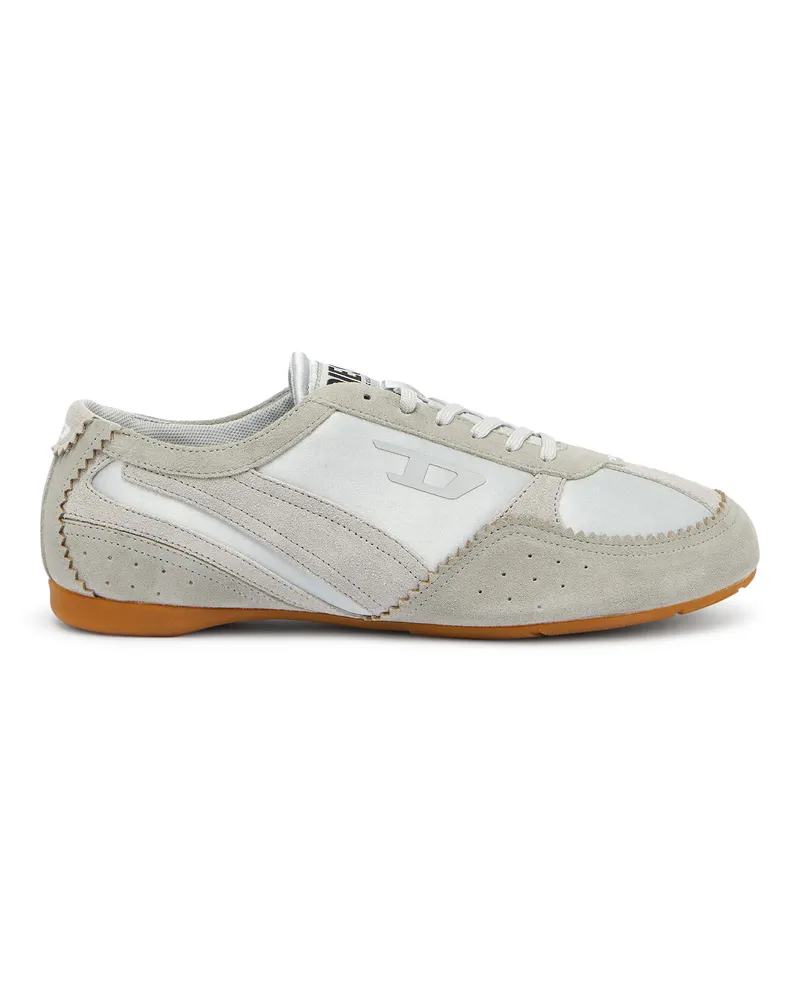 Diesel D-Mile - Flat-Sneakers mit Wildleder-Overlays - Sneakers - Damen - Blau Blau