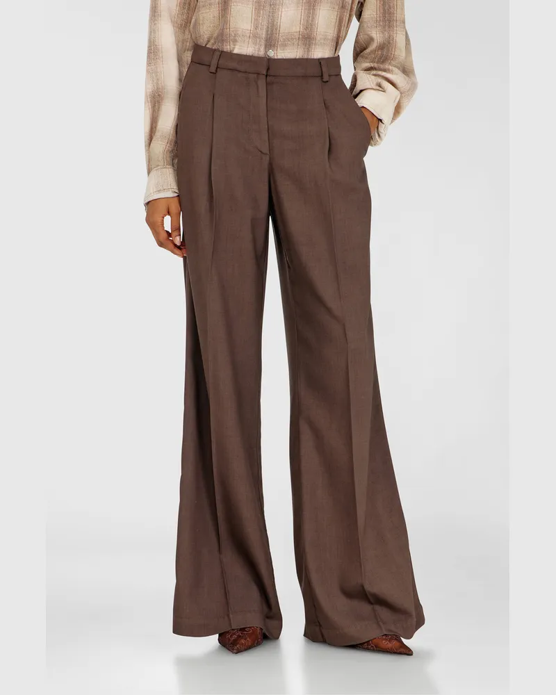 Diesel Weit geschnittene Hose aus stretch wool - Hosen - Damen 