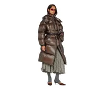 Daunen-Steppmantel aus ultraleichtem Ripstop - Winterjacken - Damen - Braun