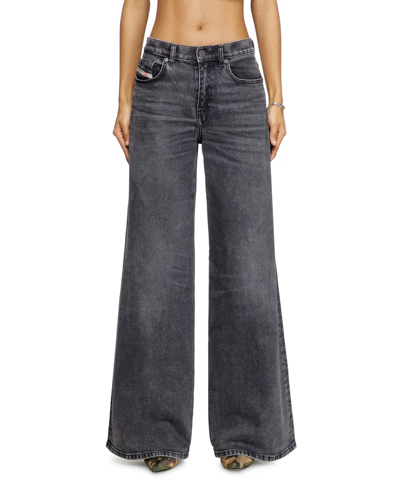 Diesel Flare Jeans - 1978 D-Akemi - Jeans - Damen - Schwarz Schwarz