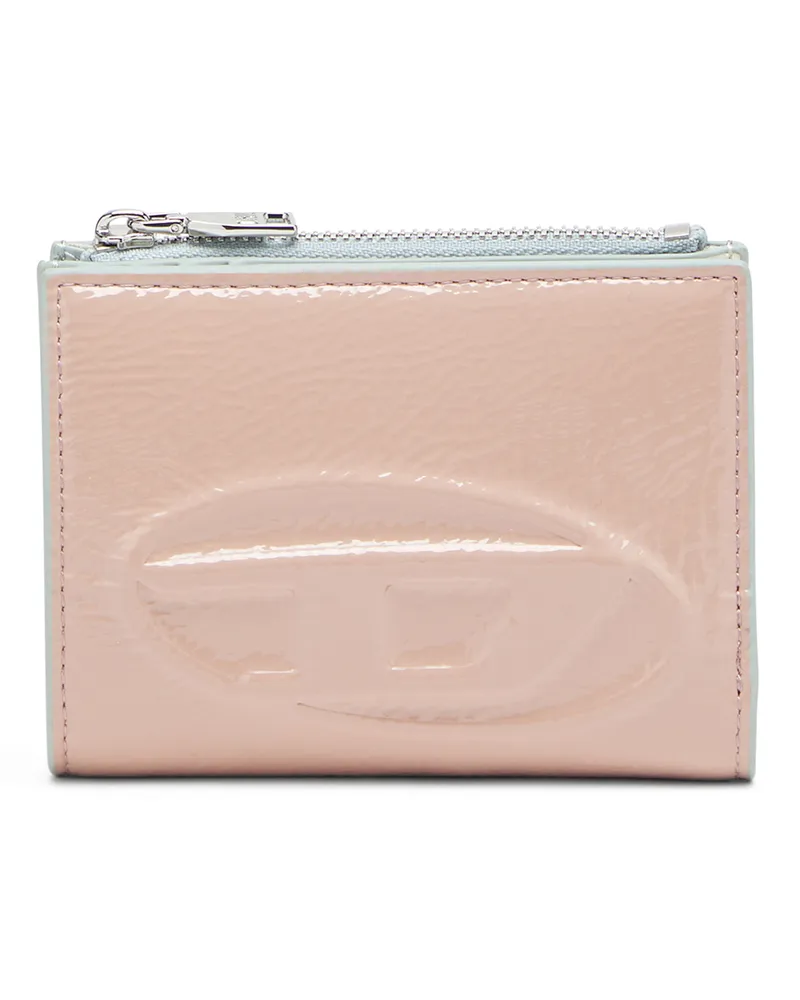 Diesel Kleines Portemonnaie mit Lackeffekt - Kleine Portemonnaies - Damen - Rosa Rosa