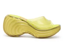 Plateau-Pantolette aus Melflex - Sandalen - Damen - Gelb