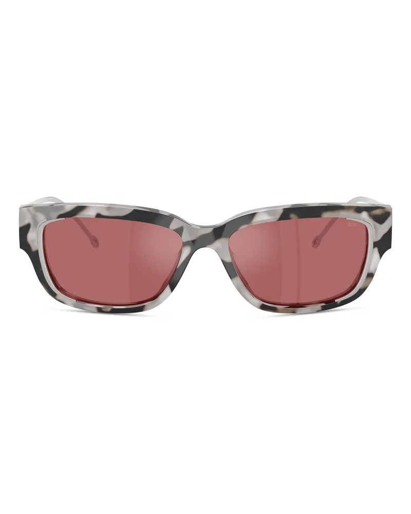 Diesel Rechteckiges Modell Brille - Sonnenbrille - Unisex - Rot Rot