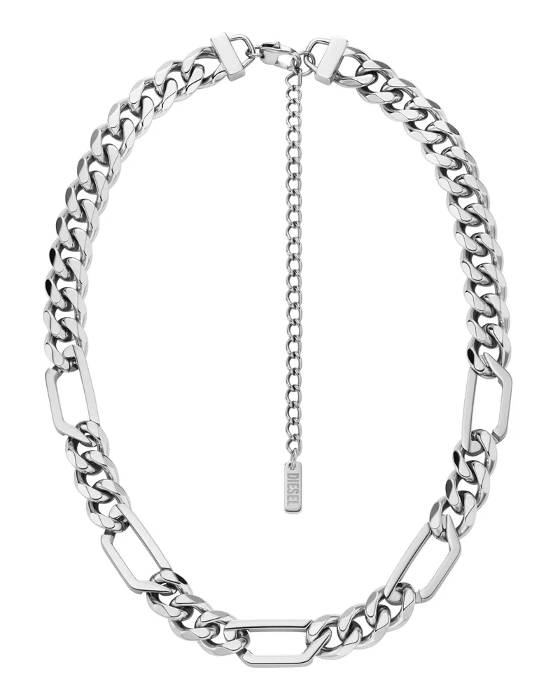 Diesel Halskette mit Kettendesign aus Edelstahl - Halsketten - Unisex - Silber Silber