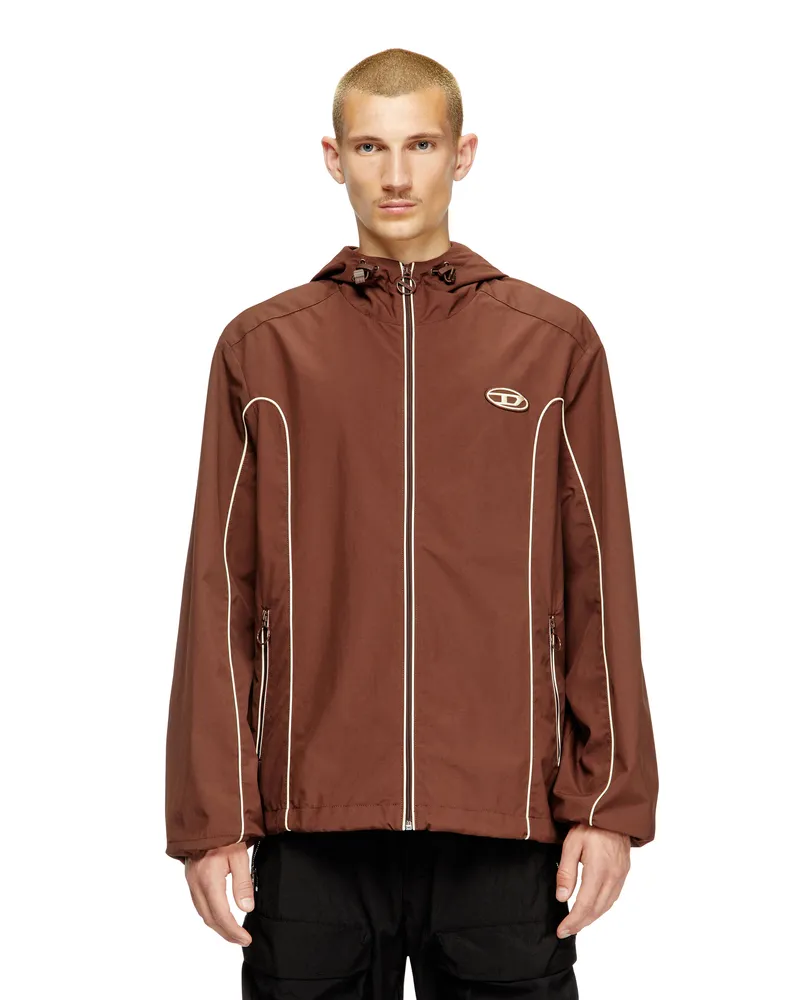 Diesel Windjacke mit Kontrastpaspelierung - Jacken - Herren - Braun Braun