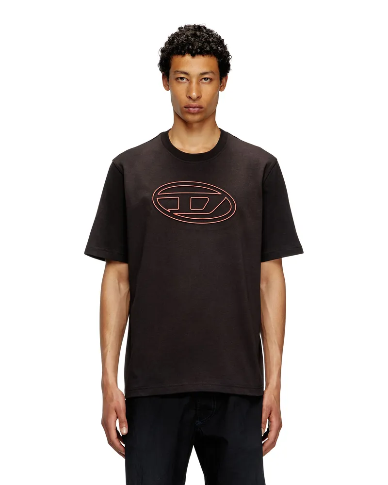 Diesel T-Shirt mit Oval D-Prägung - T-Shirts - Herren - Bunt Bunt