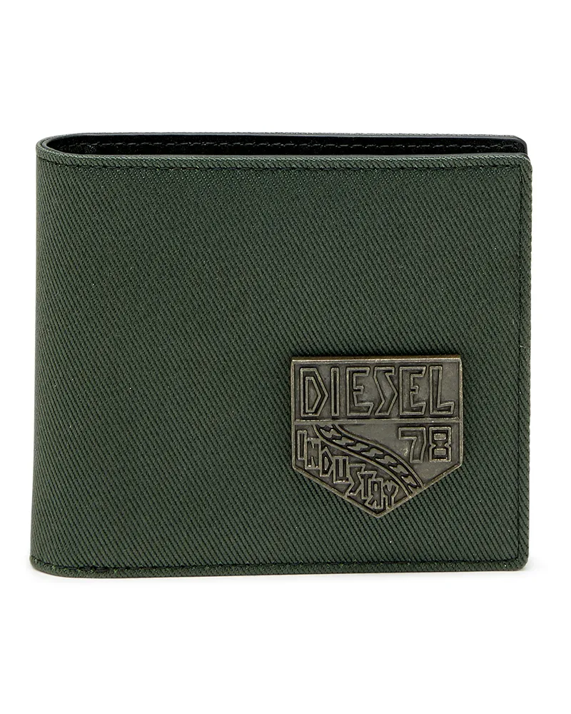 Diesel Kleine Bi-Fold mit Diesel patch - Kleine Portemonnaies - Herren - Grün Grün