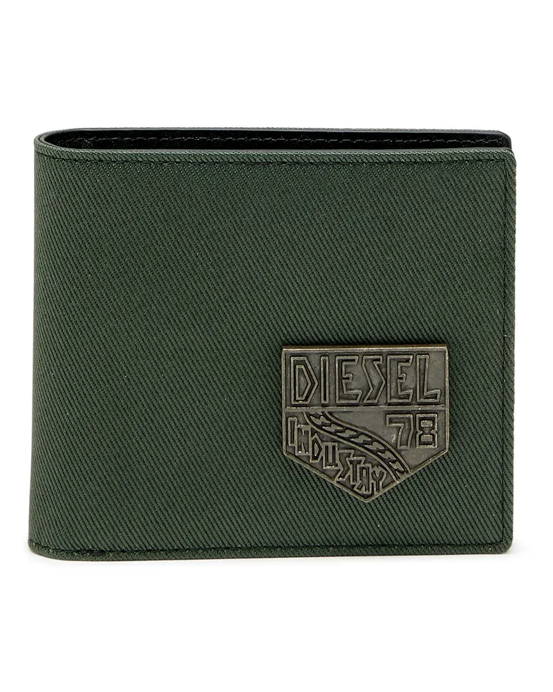 Diesel Kleine Bi-Fold mit Diesel patch - Kleine Portemonnaies - Herren - Grün Grün