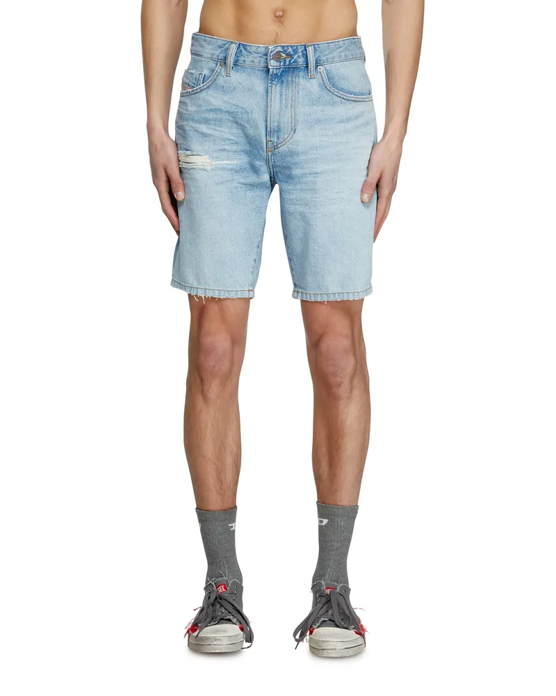 Diesel Schmal geschnittene Shorts aus Denim - Denim Kurze Hose - Herren - Blau Blau