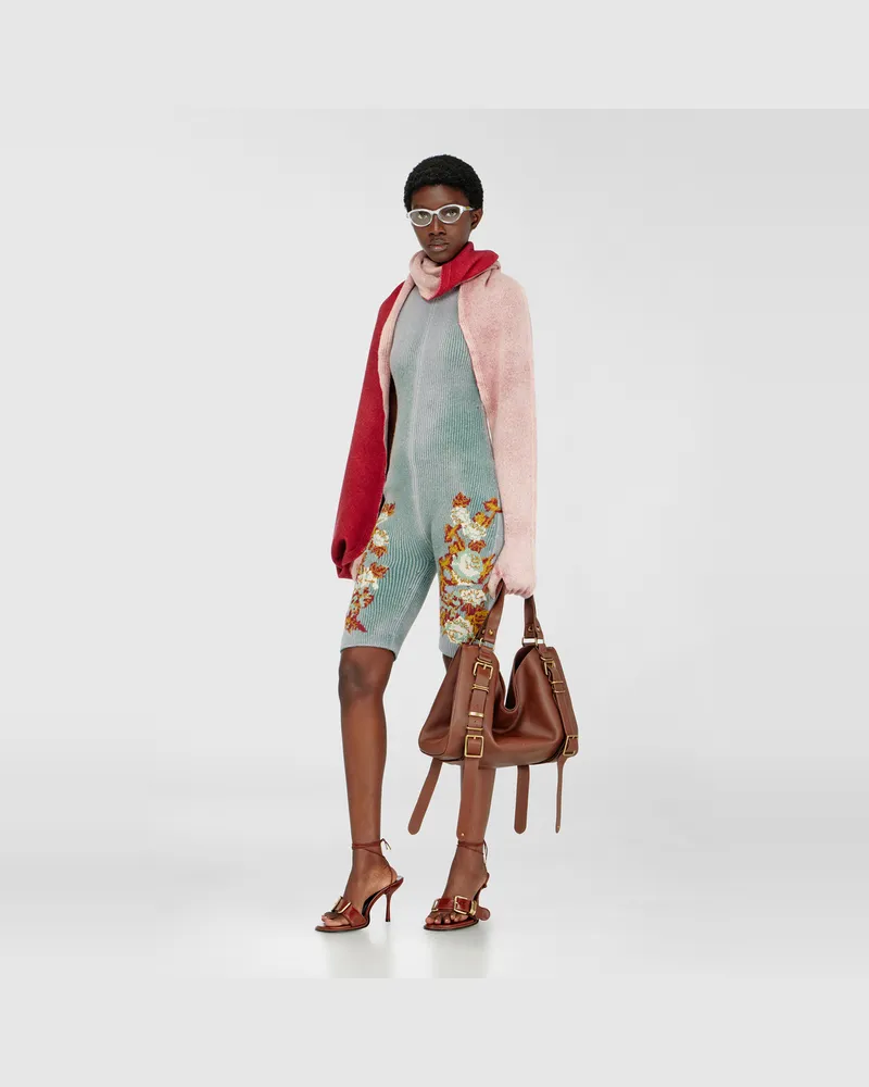 Diesel Gestrickter Overall mit Blumenmuster - Kleider - Damen - Bunt Bunt
