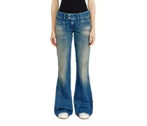 Bootcut Jeans Low Waist D-Hush, Mittelblau, Reißverschluss
