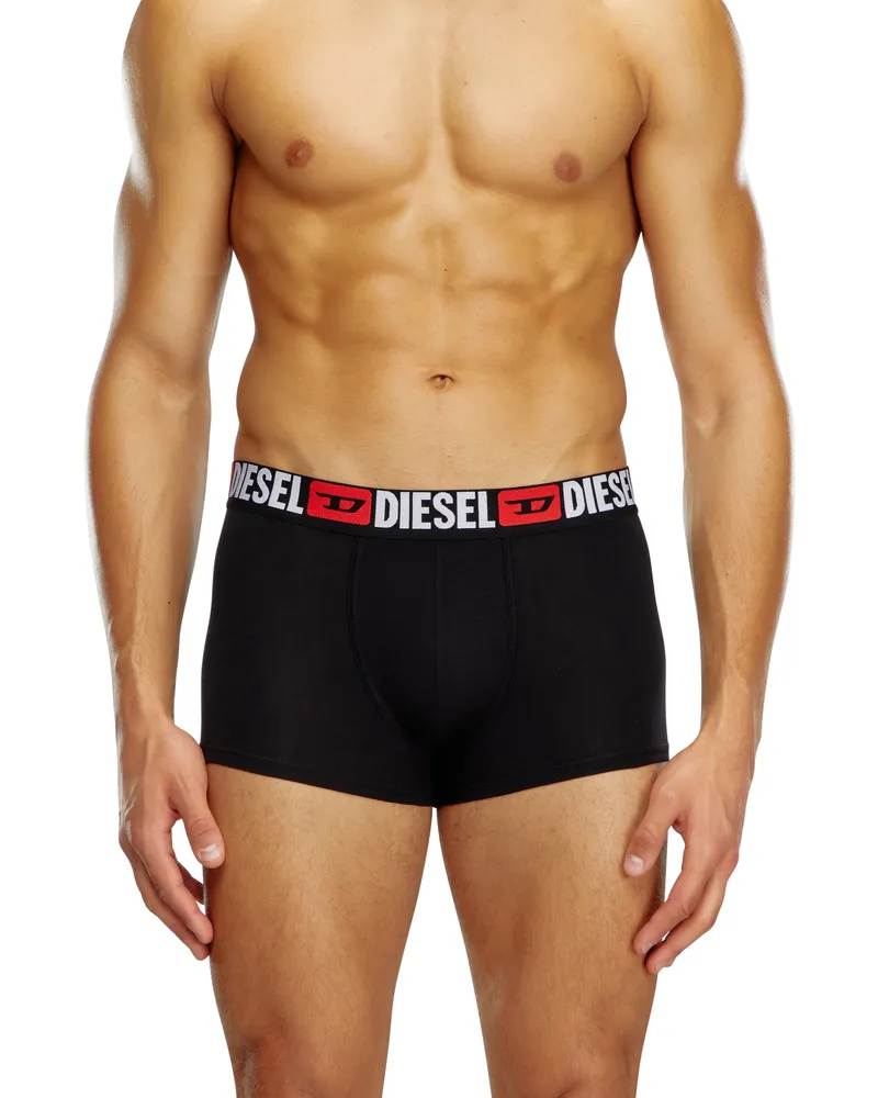 Diesel Retropants im Dreierpack mit umlaufendem Logo am Bund - Boxershorts - Herren - Schwarz Schwarz