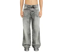 Relaxed Jeans Regular Waist 1997 D-Enim-M, Hellgrau, Knopfverschluss