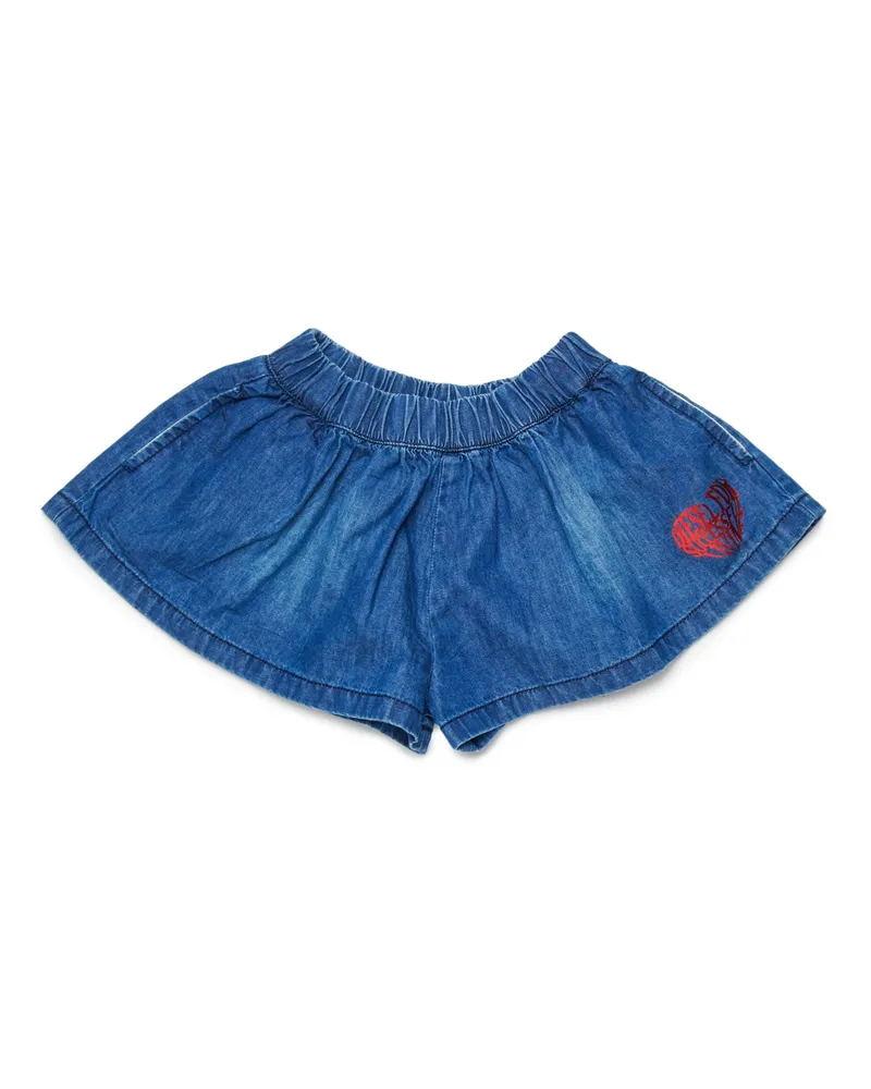 Diesel Jeansshorts mit Herzmuster - Kurze Hosen - Damen - Blau Blau
