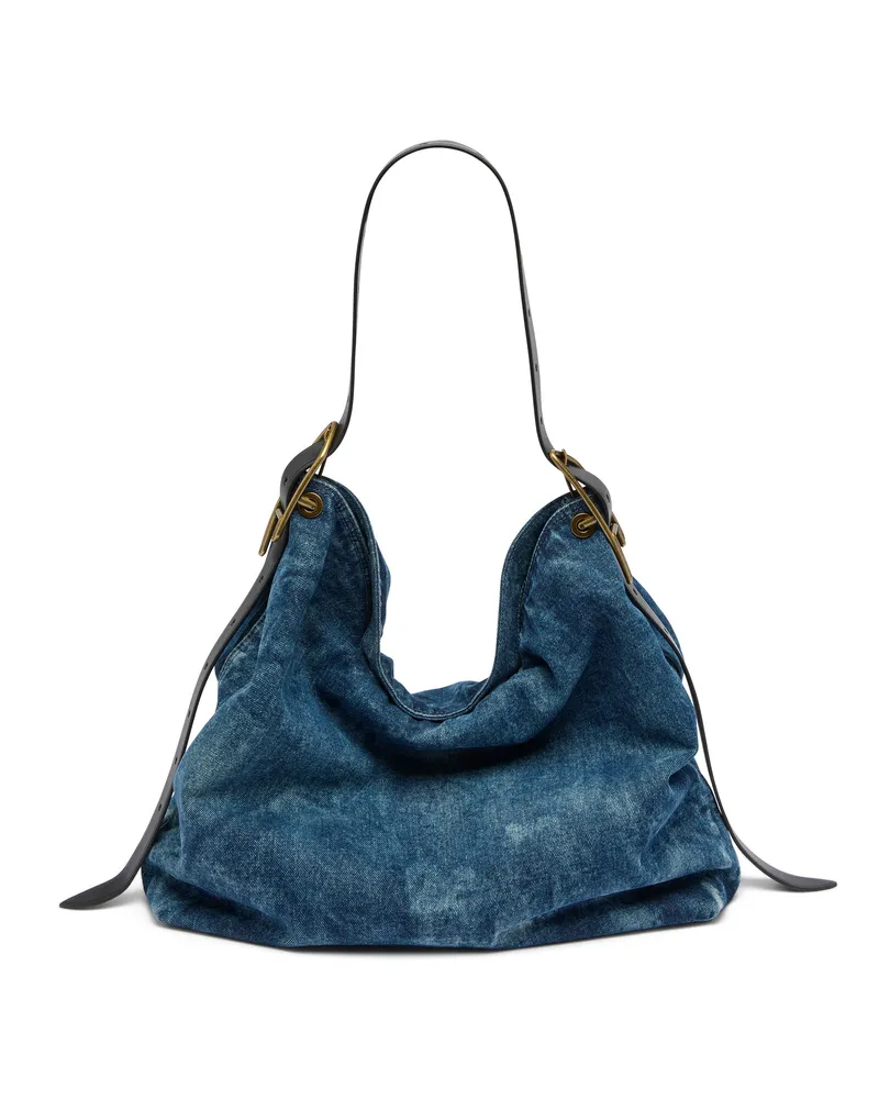 Diesel D-Line-Denim Hobo-Tasche - Schultertaschen - Damen - Blau Blau