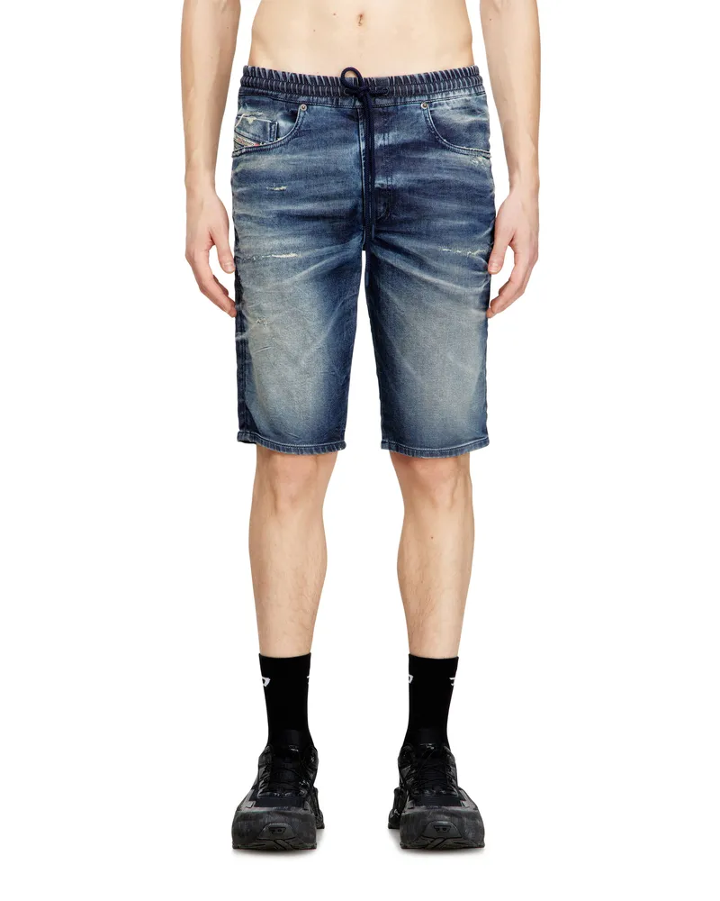 Diesel Slim-Fit-Shorts aus behandelten JoggJeans - Denim Kurze Hose - Herren - Blau Blau