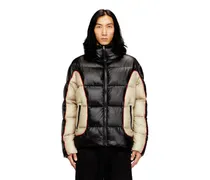 Pufferjacke mit Kapuze aus glänzendem Ripstop - Winterjacken - Herren - Bunt