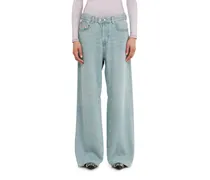 Relaxed Jeans Low Waist 1996 D-Sire, Hellblau, Knopfverschluss