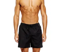 Mittellange Badeshorts mit Maxi-Logo - Badeshorts - Herren - Schwarz